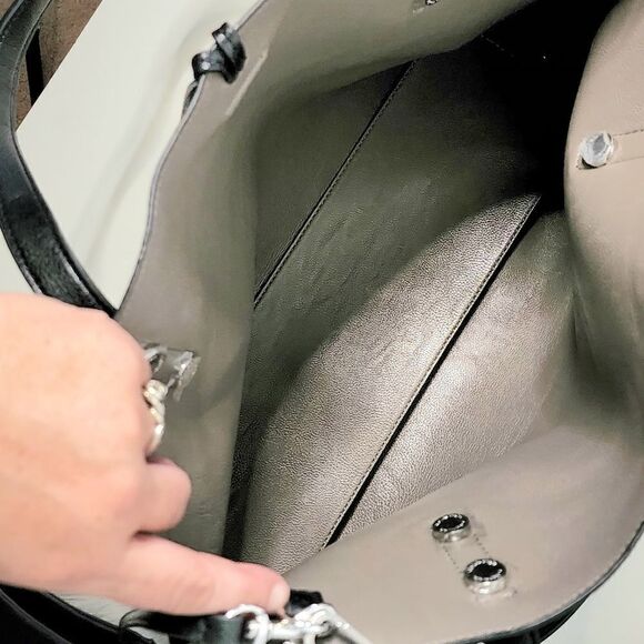 Calvin Klein shoulder tote purse handbag black with small tote inside NWOT - Picture 7 of 7